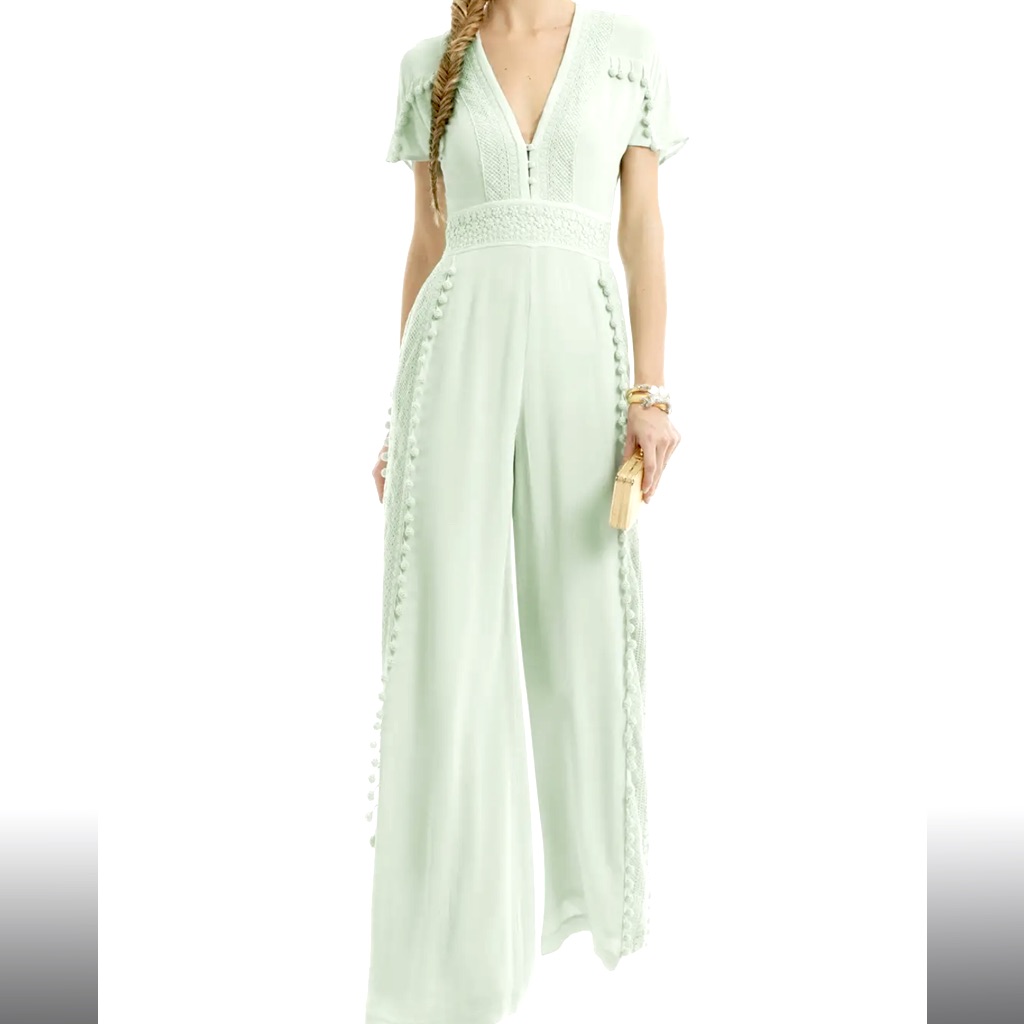 Marchesa Voyage Pom Pom Jumpsuit